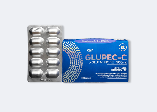 Glupec-C (L-Glutathione Capsules) 500-MG