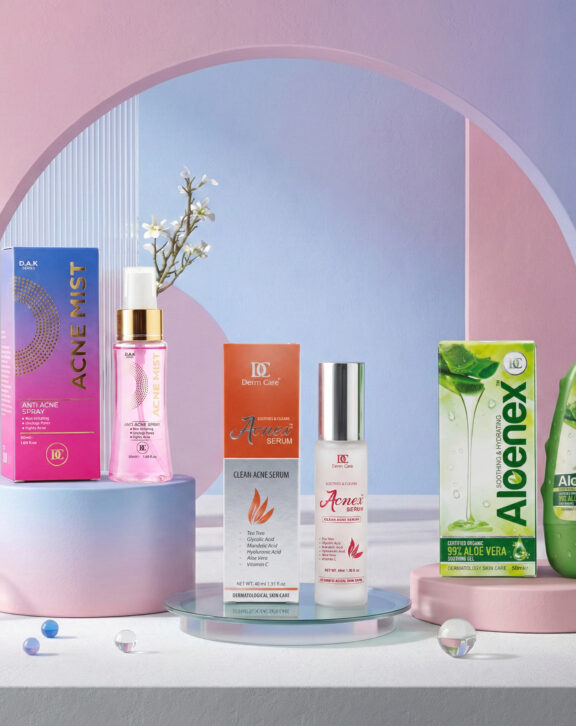 Bundle Contains:  Product 1: Acnex Serum Product 2: Acne Mist Product 3: Aloenex Gel