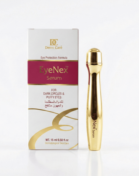 Serum Look bright-eyed and bushy-tailed in a flash with EyeNex Serum, A Lightweight daily eye serum that soothes, hydrates and rejuvenates the ultra-delicate area of skin surrounding your eyes, enriched with horse chestnut, mountain ash bud and witch hazel the formula reduces puffiness and dark circles