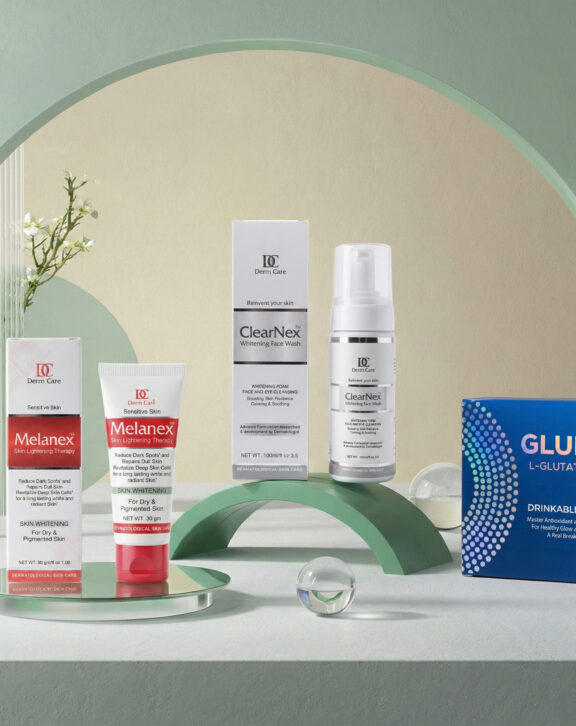 Bundle Contains:  Product 1: Glupec C Capsules Product 2: Melanex Cream Product 3: Clearnex Facewash